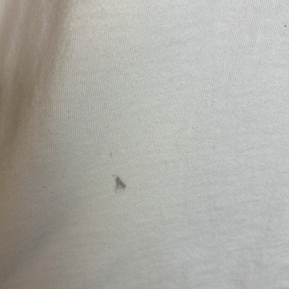 SDS Saturday Down South L/S Graphic T-Shirt Mens Medium White Orange Logo Stains - Picture 8 of 12